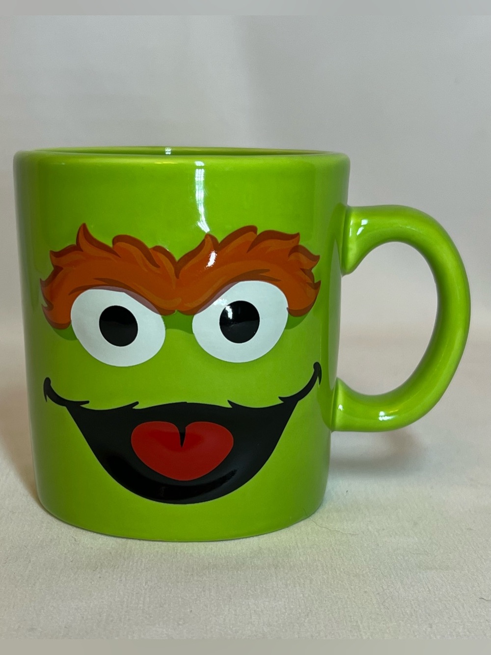 Vintage Sesame Workshop Oscar the Grouch SCRAM Sesame Street Mug